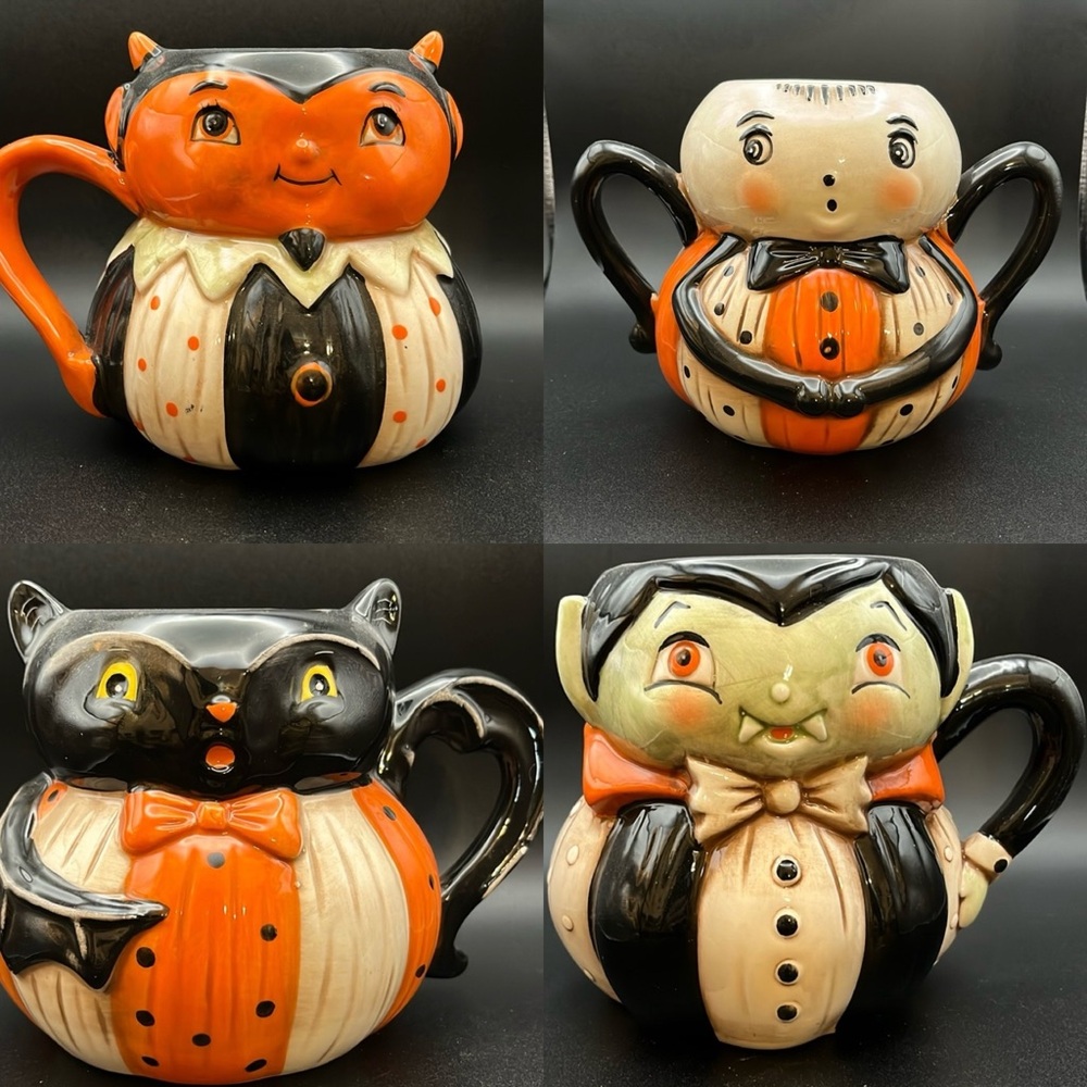 RESERVED for daniellebadon72 Halloween Character Mug Set